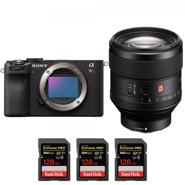 Sony A7CR Black + FE 85mm f/1.4 GM + 3 SanDisk 128GB Extreme PRO UHS-II SDXC 300 MB/s-2
