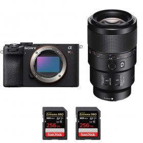 Sony A7CR Noir + FE 90mm f/2.8 Macro G OSS + 2 SanDisk 256GB Extreme PRO UHS-II SDXC 300 MB/s-2