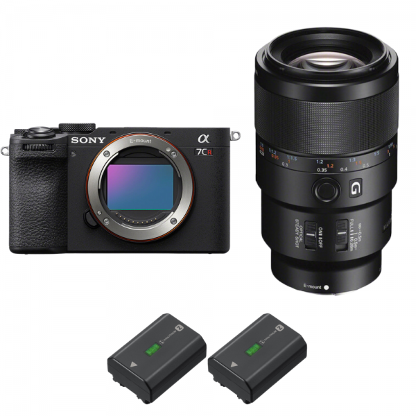 Sony A7CR Black + FE 90mm f/2.8 Macro G OSS + 2 Sony NP-FZ100-2