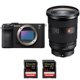 Sony A7CR Black + FE 24-70mm f/2.8 GM II + 2 SanDisk 64GB Extreme PRO UHS-II SDXC 300 MB/s-2