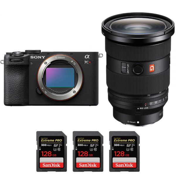 Sony A7CR Negro + FE 24-70mm f/2.8 GM II + 3 SanDisk 128GB Extreme PRO UHS-II SDXC 300 MB/s-2