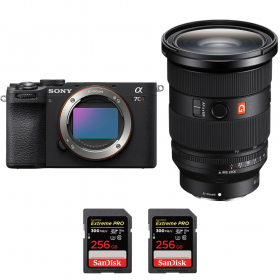 Sony A7CR Noir + FE 24-70mm f/2.8 GM II + 2 SanDisk 256GB Extreme PRO UHS-II SDXC 300 MB/s-2