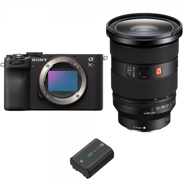 Sony A7CR Black + FE 24-70mm f/2.8 GM II + 1 Sony NP-FZ100-2