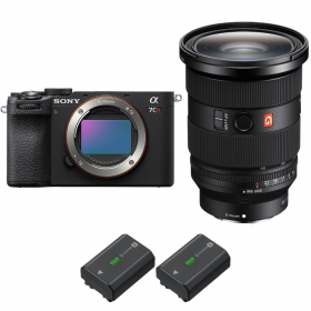 Sony A7CR Black + FE 24-70mm f/2.8 GM II + 2 Sony NP-FZ100-2