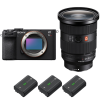 Sony A7CR Noir + FE 24-70mm f/2.8 GM II + 3 Sony NP-FZ100-2