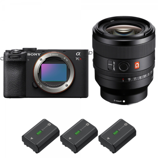 Sony A7CR Black + FE 50mm f/1.4 GM + 3 Sony NP-FZ100-2