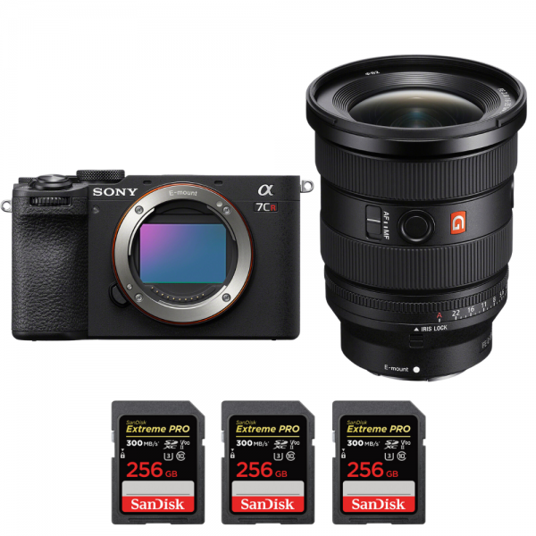 Sony A7CR Black + FE 16-35mm f/2.8 GM II + 3 SanDisk 256GB Extreme PRO UHS-II SDXC 300 MB/s-2