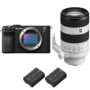Sony A7CR Black + FE 70-200mm f/4 Macro G OSS II + 2 Sony NP-FZ100-2