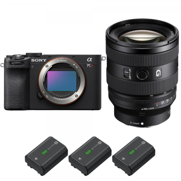 Sony A7CR Negro + FE 20-70mm f/4 G + 3 Sony NP-FZ100-2
