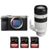 Sony A7CR Silver + FE 70-200mm f/2.8 GM OSS II + 3 SanDisk 256GB Extreme PRO UHS-II SDXC 300 MB/s-2