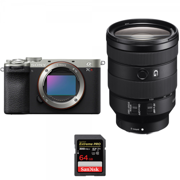 Sony A7CR Silver + FE 24-105mm f/4 G OSS + 1 SanDisk 64GB Extreme PRO UHS-II SDXC 300 MB/s-2