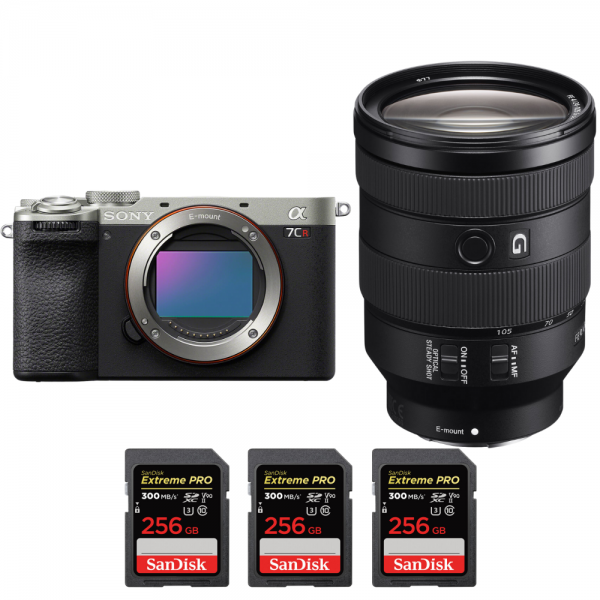 Sony A7CR Plata + FE 24-105mm f/4 G OSS + 3 SanDisk 256GB Extreme PRO UHS-II SDXC 300 MB/s-2