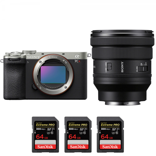 Sony A7CR Silver + FE PZ 16-35mm f/4 G + 3 SanDisk 64GB Extreme PRO UHS-II SDXC 300 MB/s-2