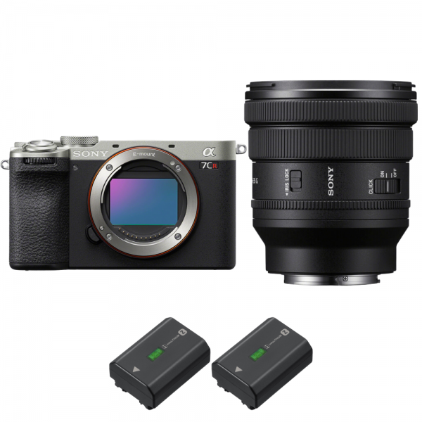 Sony A7CR Silver + FE PZ 16-35mm f/4 G + 2 Sony NP-FZ100-2