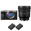 Sony A7CR Silver + FE PZ 16-35mm f/4 G + 2 Sony NP-FZ100-2