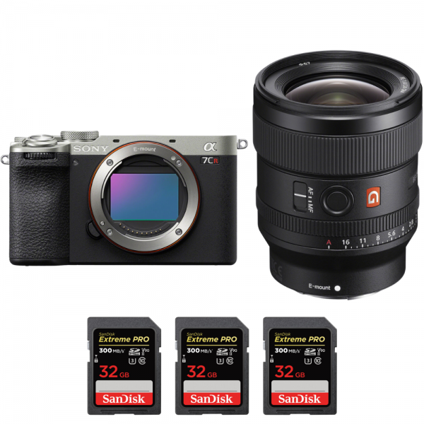Sony A7CR Silver + FE 24mm f/1.4 GM + 3 SanDisk 32GB Extreme PRO UHS-II SDXC 300 MB/s-2