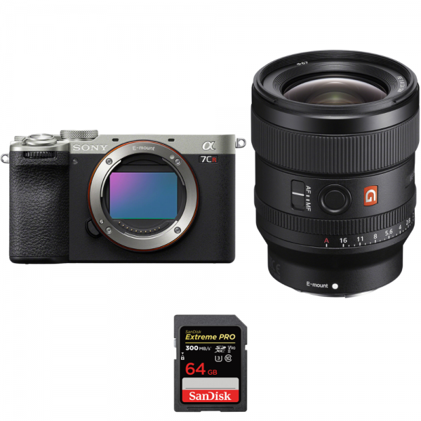 Sony A7CR Silver + FE 24mm f/1.4 GM + 1 SanDisk 64GB Extreme PRO UHS-II SDXC 300 MB/s-2