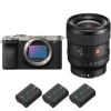 Sony A7CR Silver + FE 24mm f/1.4 GM + 3 Sony NP-FZ100-2