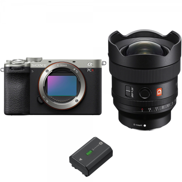 Sony A7CR Silver + FE 14mm f/1.8 GM + 1 Sony NP-FZ100-2