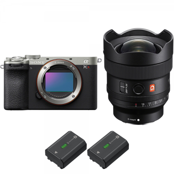 Sony A7CR Plata + FE 14mm f/1.8 GM + 2 Sony NP-FZ100-2