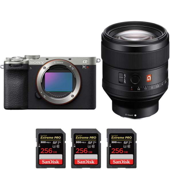 Sony A7CR Silver + FE 85mm f/1.4 GM + 3 SanDisk 256GB Extreme PRO UHS-II SDXC 300 MB/s-2