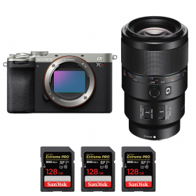 Sony A7CR Plata + FE 90mm f/2.8 Macro G OSS + 3 SanDisk 128GB Extreme PRO UHS-II SDXC 300 MB/s-2