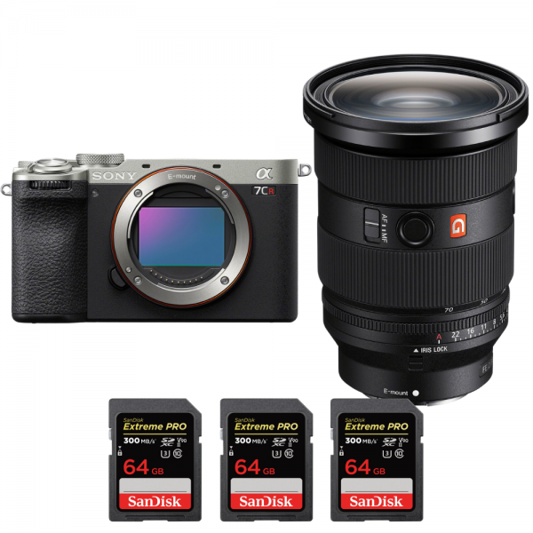 Sony A7CR Plata + FE 24-70mm f/2.8 GM II + 3 SanDisk 64GB Extreme PRO UHS-II SDXC 300 MB/s-2
