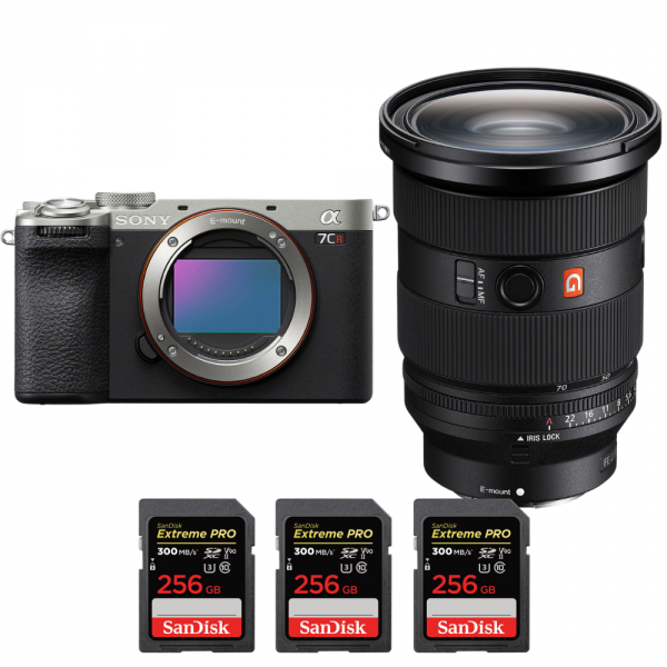 Sony A7CR Plata + FE 24-70mm f/2.8 GM II + 3 SanDisk 256GB Extreme PRO UHS-II SDXC 300 MB/s-2