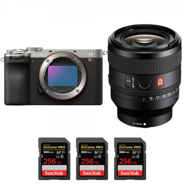 Sony A7CR Silver + FE 50mm f/1.4 GM + 3 SanDisk 256GB Extreme PRO UHS-II SDXC 300 MB/s-2
