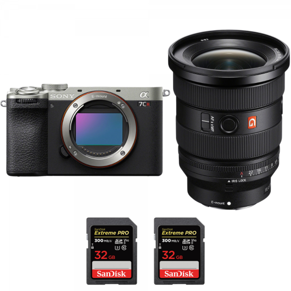 Sony A7CR Silver + FE 16-35mm f/2.8 GM II + 2 SanDisk 32GB Extreme PRO UHS-II SDXC 300 MB/s-2
