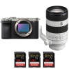Sony A7CR Silver + FE 70-200mm f/4 Macro G OSS II + 3 SanDisk 128GB Extreme PRO UHS-II SDXC 300 MB/s-2
