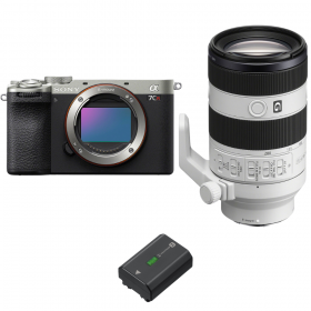 Sony A7CR Plata + FE 70-200mm f/4 Macro G OSS II + 1 Sony NP-FZ100-2