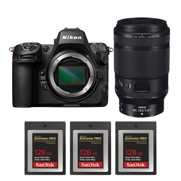 Nikon Z8 + Z MC 105mm f/2.8 VR S Macro + 3 SanDisk 128GB Extreme PRO CFexpress Type B-2