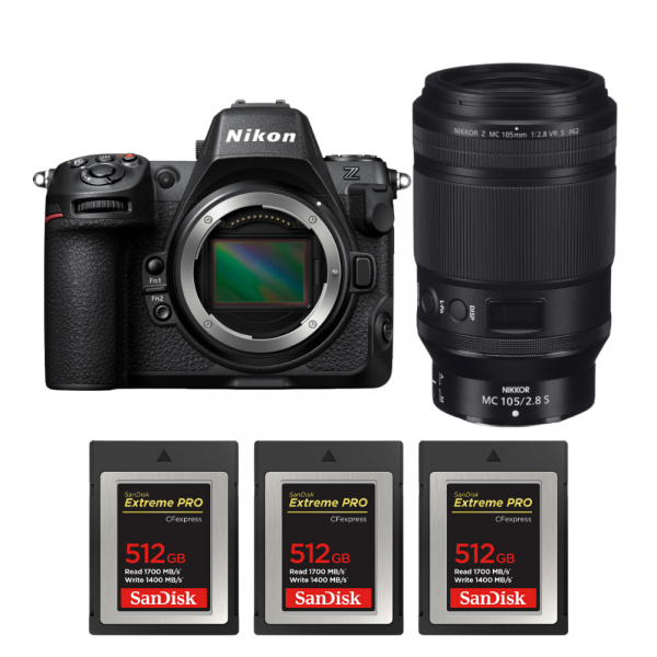 Nikon Z8 + Z MC 105mm f/2.8 VR S Macro + 3 SanDisk 512GB Extreme PRO CFexpress Type B-2