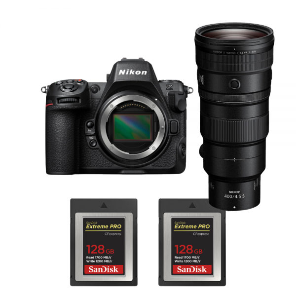 Nikon Z8 + Z 400mm f/4.5 VR S + 2 SanDisk 128GB Extreme PRO CFexpress Type B-2