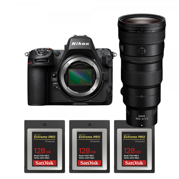 Nikon Z8 + Z 400mm f/4.5 VR S + 3 SanDisk 128GB Extreme PRO CFexpress Type B-2