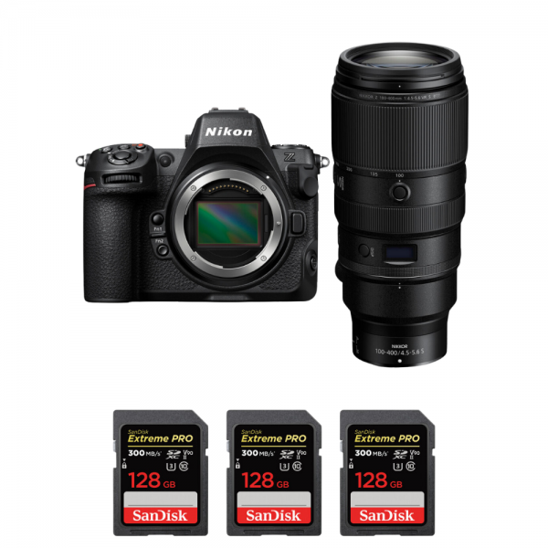 Nikon Z8 + Z 100-400mm f/4.5-5.6 VR S + 3 SanDisk 128GB Extreme PRO UHS-II SDXC 300 MB/s-2