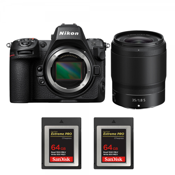 Nikon Z8 + Z 35mm f/1.8 S + 2 SanDisk 64GB Extreme PRO CFexpress Type B-2