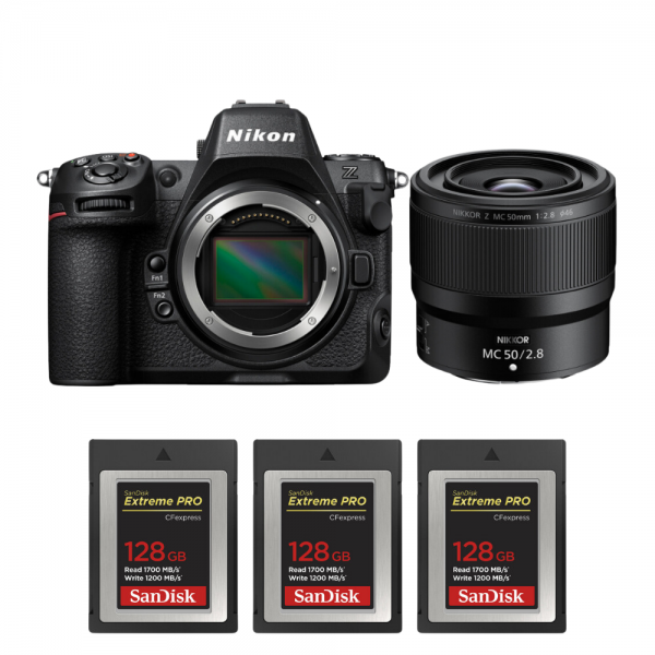Nikon Z8 + Z MC 50mm f/2.8 Macro + 3 SanDisk 128GB Extreme PRO CFexpress Type B-2