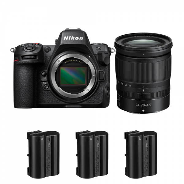 Nikon Z8 + Z 24-70mm f/4 S + 3 Nikon EN-EL15c-2
