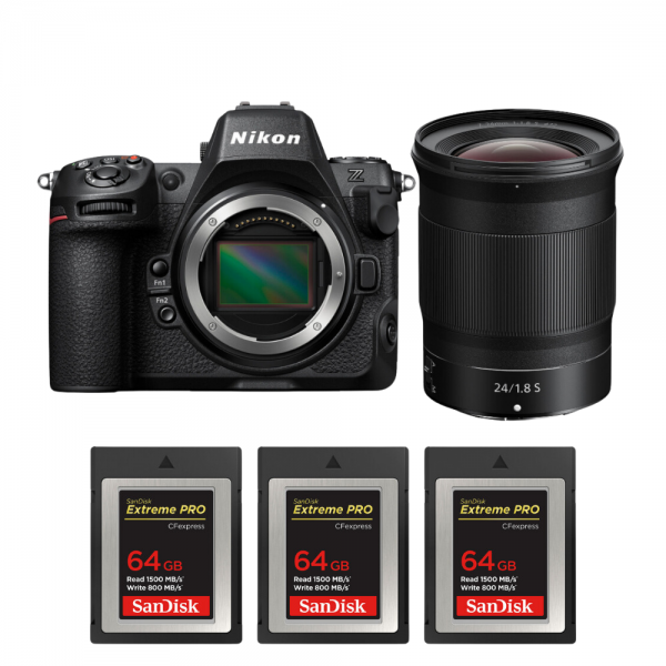 Nikon Z8 + Z 24mm f/1.8 S + 3 SanDisk 64GB Extreme PRO CFexpress Type B-2