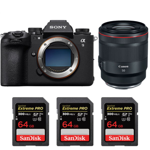 Sony A9 III + FE 50mm f/1.2 GM + 3 SanDisk 64GB Extreme PRO UHS-II SDXC 300 MB/s-1