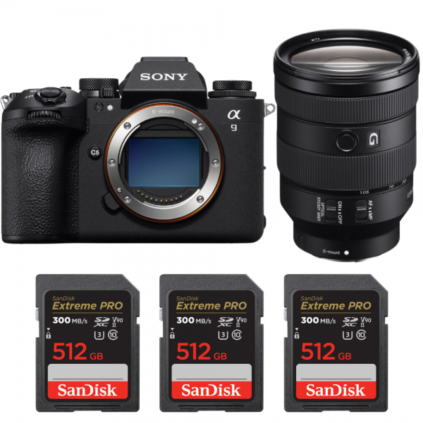Sony A9 III + FE 24-105mm f/4 G OSS + 3 SanDisk 512GB Extreme PRO UHS-II SDXC 300 MB/s-1