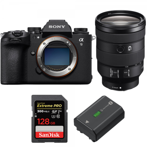 Sony A9 III + FE 24-105mm f/4 G OSS + 1 SanDisk 128GB Extreme PRO UHS-II SDXC 300 MB/s + 1 Sony NP-FZ100-1