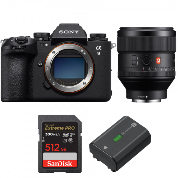 Sony A9 III + FE 85mm f/1.4 GM + 1 SanDisk 512GB Extreme PRO UHS-II SDXC 300 MB/s + 1 Sony NP-FZ100-1