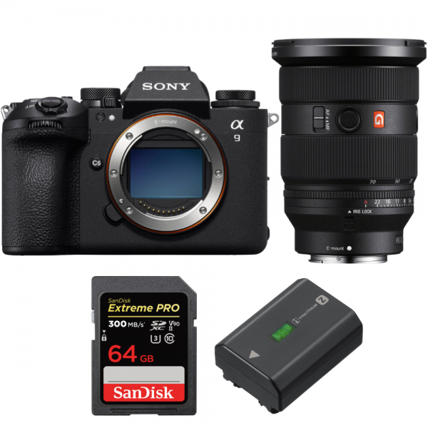 Sony A9 III + FE 24-70mm f/2.8 GM II + 1 SanDisk 64GB Extreme PRO UHS-II SDXC 300 MB/s + 1 Sony NP-FZ100-1