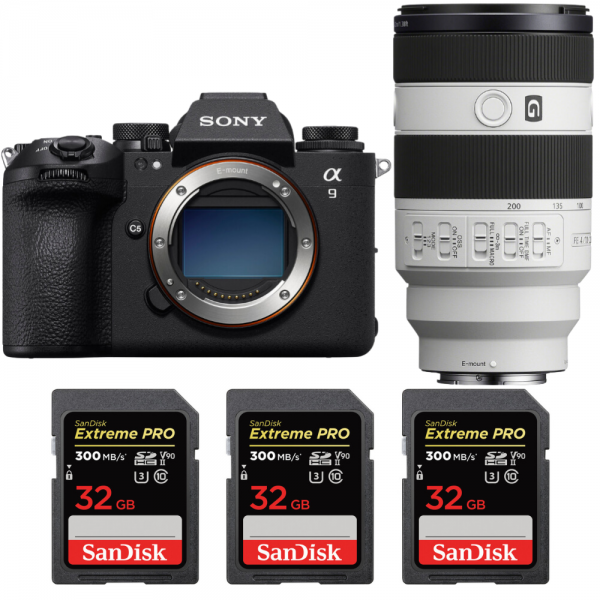 Sony A9 III + FE 70-200mm f/4 Macro G OSS II + 3 SanDisk 32GB Extreme PRO UHS-II SDXC 300 MB/s-1