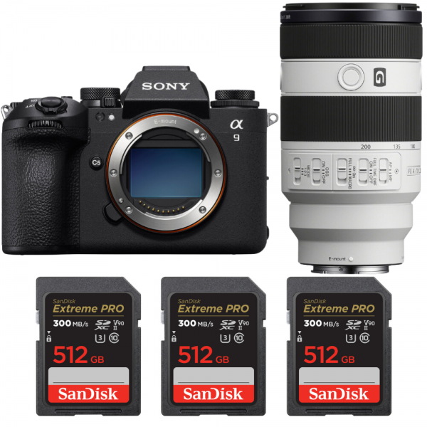 Sony A9 III + FE 70-200mm f/4 Macro G OSS II + 3 SanDisk 512GB Extreme PRO UHS-II SDXC 300 MB/s-1