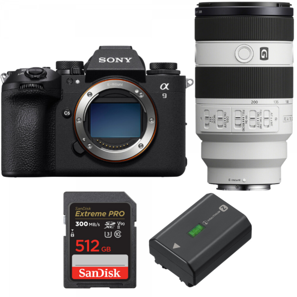 Sony A9 III + FE 70-200mm f/4 Macro G OSS II + 1 SanDisk 512GB Extreme PRO UHS-II SDXC 300 MB/s + 1 Sony NP-FZ100-1
