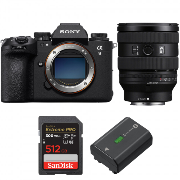 Sony A9 III + FE 20-70mm f/4 G + 1 SanDisk 512GB Extreme PRO UHS-II SDXC 300 MB/s + 1 Sony NP-FZ100-1